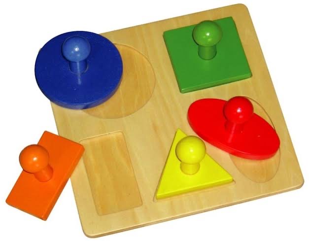 Large knob Shape puzzle