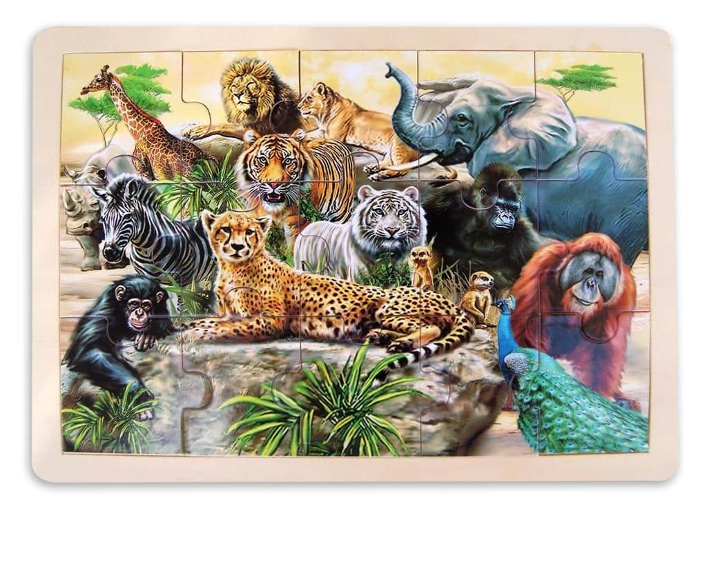 Wild animals puzzle - 48pc