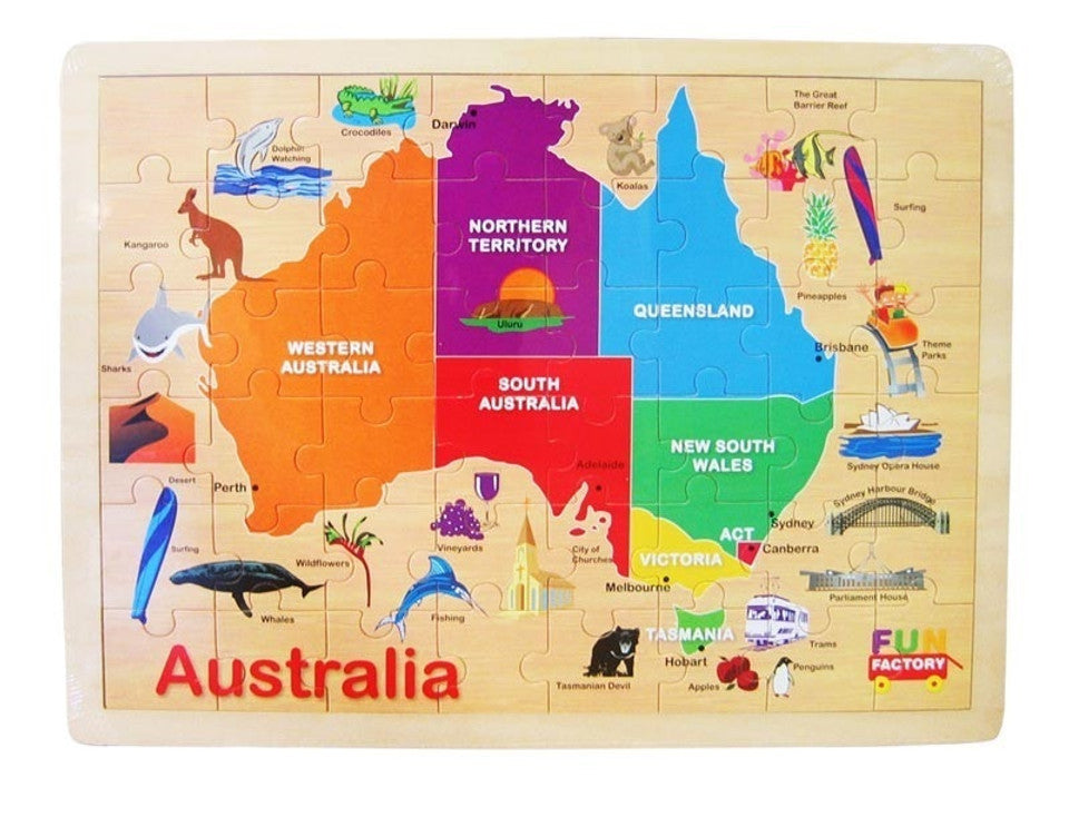 48pc Australia Map Puzzle