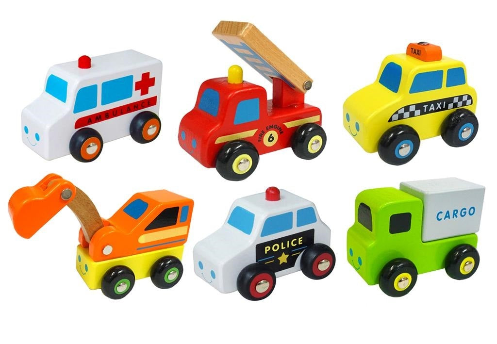 Mini Vehicles Set of 6