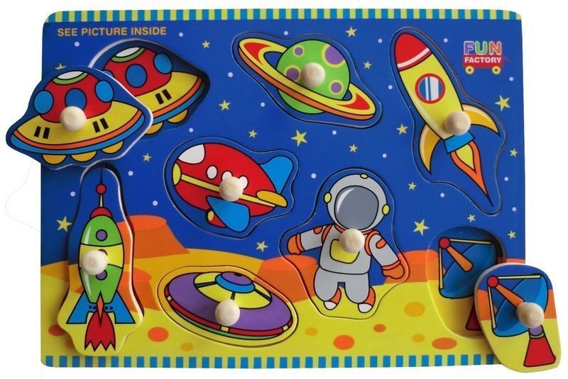 Space puzzle w/knobs