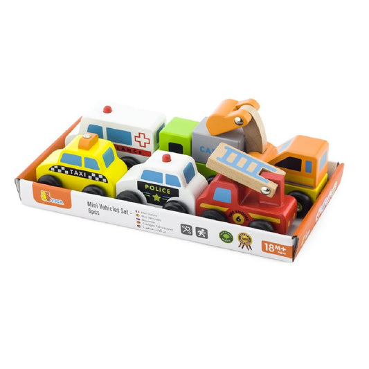 Mini Vehicles Set of 6